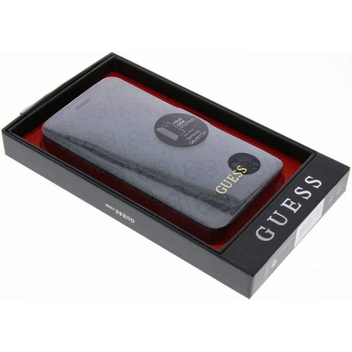 Guess Originele Monogram Folio Bookcase Hoesje voor de Samsung Galaxy S7 - Grijs