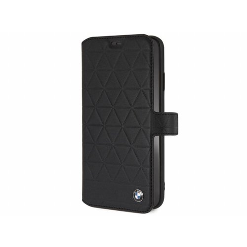 BMW Originele Hexagon Folio Bookcase Hoesje voor de Apple iPhone XS Max - Zwart