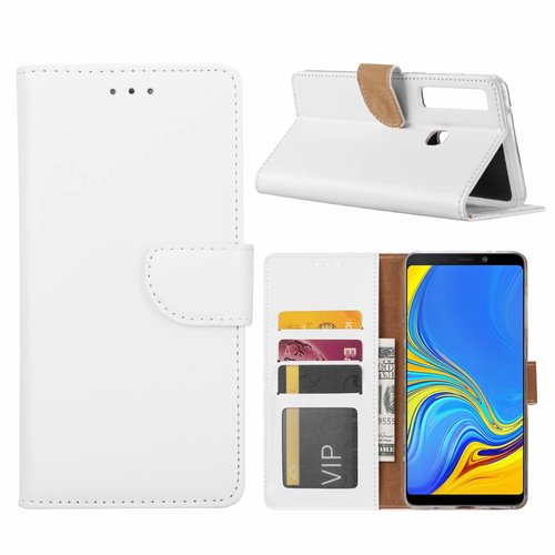 Bookcase Samsung Galaxy A9 2018 hoesje - Wit