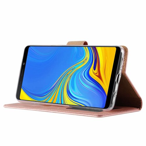 Bookcase Samsung Galaxy A9 2018 hoesje - Rosé Goud