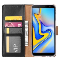 Bookcase Samsung Galaxy J6 Plus 2018 hoesje - Zwart