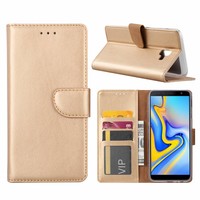 Bookcase Samsung Galaxy J6 Plus 2018 hoesje - Goud