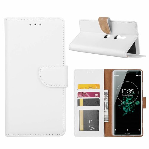 Bookcase Sony Xperia XZ3 hoesje - Wit