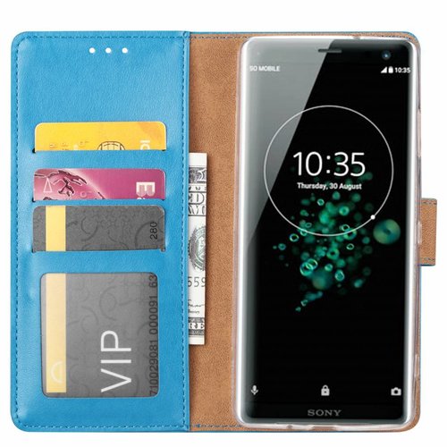 Bookcase Sony Xperia XZ3 hoesje - Blauw