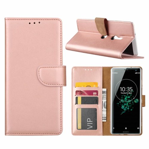 Bookcase Sony Xperia XZ3 hoesje - Rosé Goud