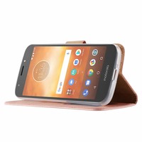 Bookcase Motorola Moto E5 Play hoesje - Rosé Goud