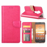 Bookcase Motorola Moto E5 Play hoesje - Roze