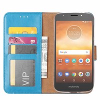 Bookcase Motorola Moto E5 Play hoesje - Blauw