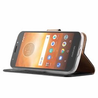 Bookcase Motorola Moto E5 Play hoesje - Zwart