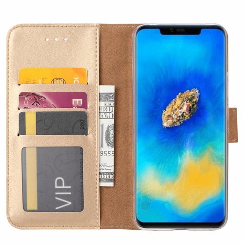 Bookcase Huawei Mate 20 Pro hoesje - Goud