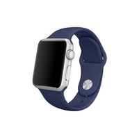 Apple Watch Originele 42mm Siliconen Sportband - Middernachtblauw