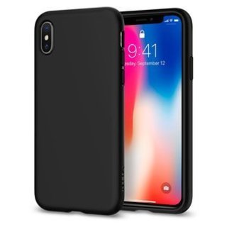 Apple iPhone X siliconen (gel) achterkant hoesje - Zwart