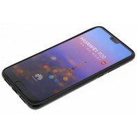 Huawei P20 siliconen (gel) achterkant hoesje - Zwart