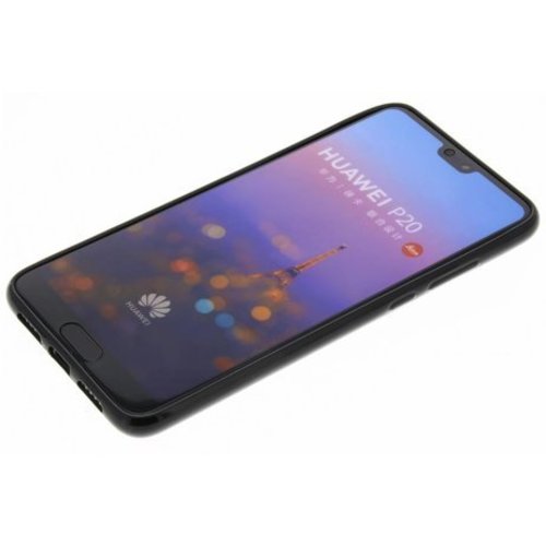 Huawei P20 siliconen (gel) achterkant hoesje - Zwart