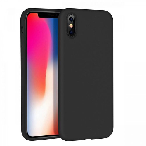 Apple iPhone XS Max siliconen (gel) achterkant hoesje - Zwart