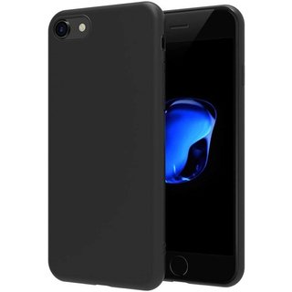 Apple iPhone 8 siliconen (gel) achterkant hoesje - Zwart