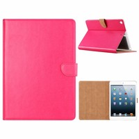 Luxe Lederen Standaard hoes voor de Apple iPad 2017/2018 (9.7 inch) - Roze