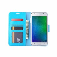 Bookcase Samsung Galaxy J7 2016 hoesje - Blauw