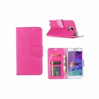 Bookcase Samsung Galaxy Note 4 hoesje - Roze