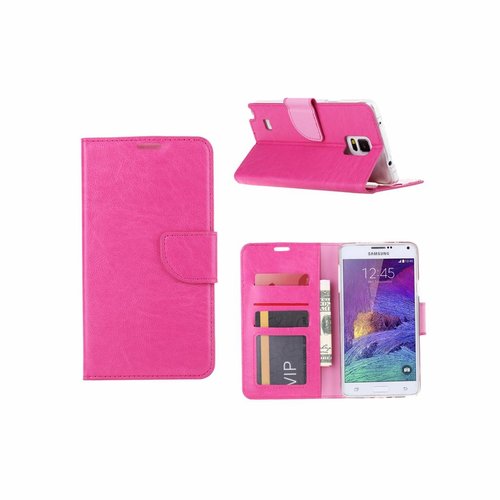 Bookcase Samsung Galaxy Note 4 hoesje - Roze