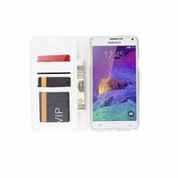 Bookcase Samsung Galaxy Note 4 hoesje - Wit