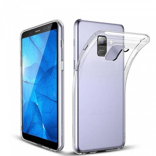 Samsung Galaxy J6 2018 siliconen (gel) achterkant hoesje - Transparant