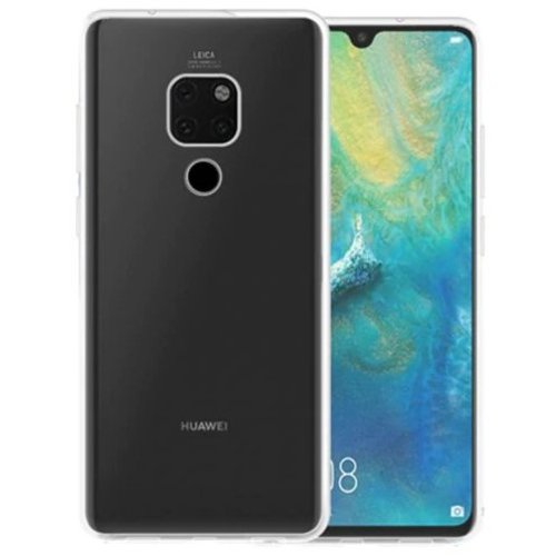 Huawei Mate 20 siliconen (gel) achterkant hoesje - Transparant