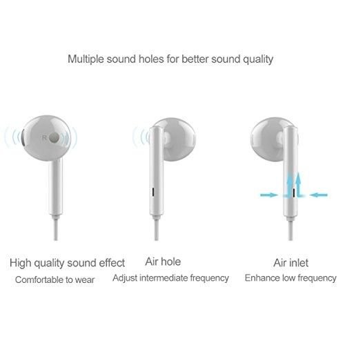 Huawei AM115 Originele Stereo in ear Headset / Oordopjes - Wit