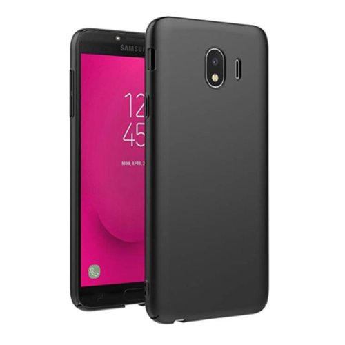 Samsung Galaxy J4 2018 siliconen (gel) achterkant hoesje - Zwart