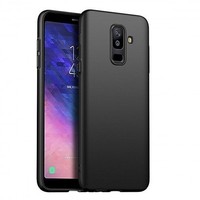 Samsung Galaxy A6 Plus 2018 siliconen (gel) achterkant hoesje - Zwart