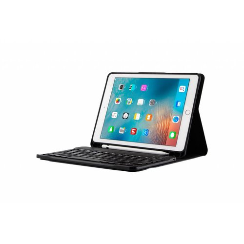 Bluetooth Smart QWERTY Keyboard hoes voor de Apple iPad 2017/2018 (9.7 inch) - Zwart
