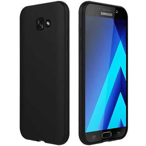Samsung Galaxy A7 2017 siliconen (gel) achterkant hoesje - Zwart