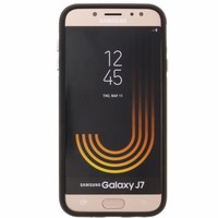 Samsung Galaxy J7 2017 siliconen (gel) achterkant hoesje - Zwart