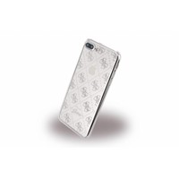 Guess Originele Scarlett Transparant Hard TPU Back Cover Hoesje voor de Apple iPhone 7 / 8 Plus - Zilver