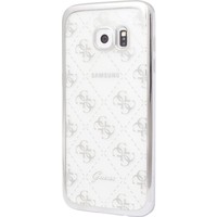 Guess Originele Scarlett Transparant Hard TPU Back Cover Hoesje voor de Samsung Galaxy S7 - Zilver