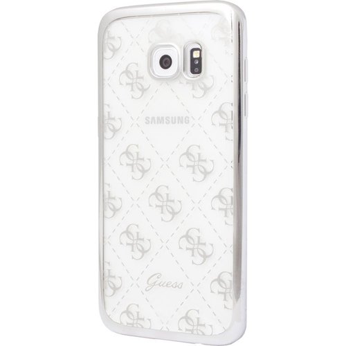 Guess Originele Scarlett Transparant Hard TPU Back Cover Hoesje voor de Samsung Galaxy S7 - Zilver