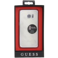 Guess Originele Scarlett Transparant Hard TPU Back Cover Hoesje voor de Samsung Galaxy S7 - Zilver