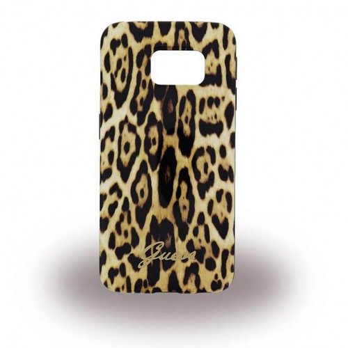 Guess Originele Animalier Leopard Hard TPU Back Cover Hoesje voor de Samsung Galaxy S6 Edge