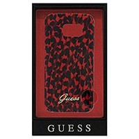 Guess Originele Animalier Leopard Hard TPU Back Cover Hoesje voor de Samsung Galaxy S6 Edge - Rood