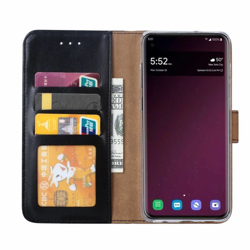 Bookcase Samsung Galaxy S10 hoesje - Zwart