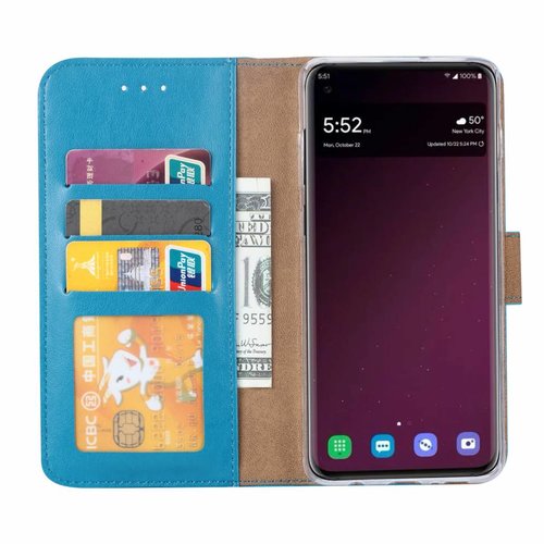 Bookcase Samsung Galaxy S10 hoesje - Blauw