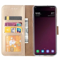 Bookcase Samsung Galaxy S10 Plus hoesje - Goud