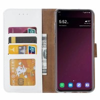 Bookcase Samsung Galaxy S10 Plus hoesje - Wit