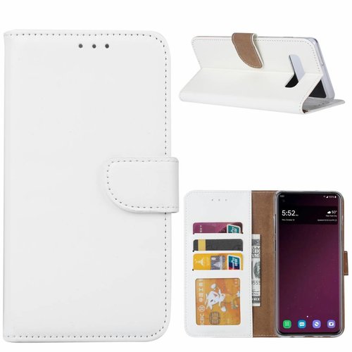 Bookcase Samsung Galaxy S10 Plus hoesje - Wit