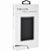 Nevox Originele Aramide Back Cover Hoesje voor de Apple iPhone 7 Plus / 8 Plus - Zwart