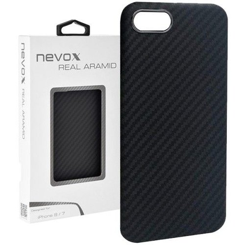 Nevox Originele Aramide Back Cover Hoesje voor de Apple iPhone 7 / 8 - Zwart