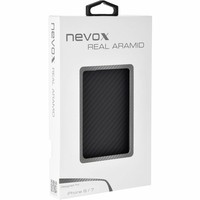 Nevox Originele Aramide Back Cover Hoesje voor de Apple iPhone 7 / 8 - Zwart