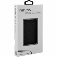 Nevox Originele Aramide Back Cover Hoesje voor de Apple iPhone XS Max - Zwart