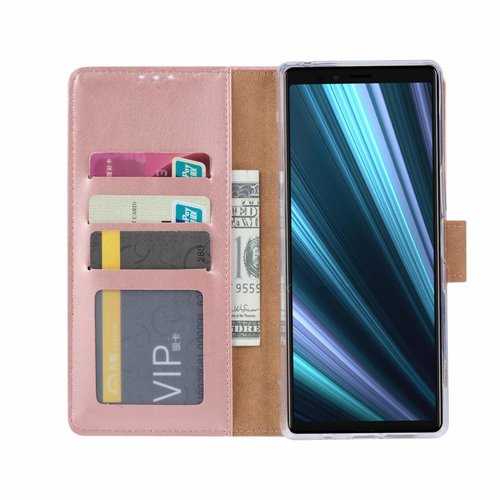 Bookcase Sony Xperia 1 hoesje - Rosé Goud