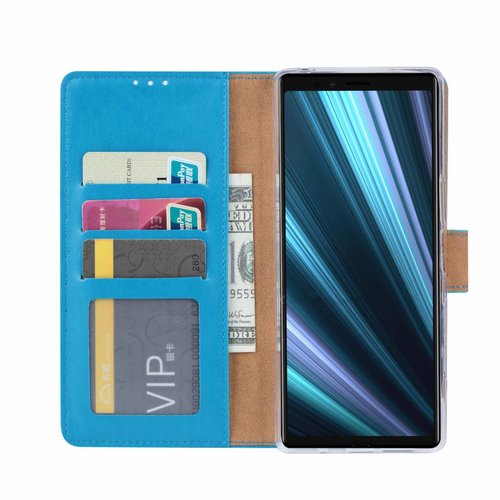 Bookcase Sony Xperia 1 hoesje - Blauw